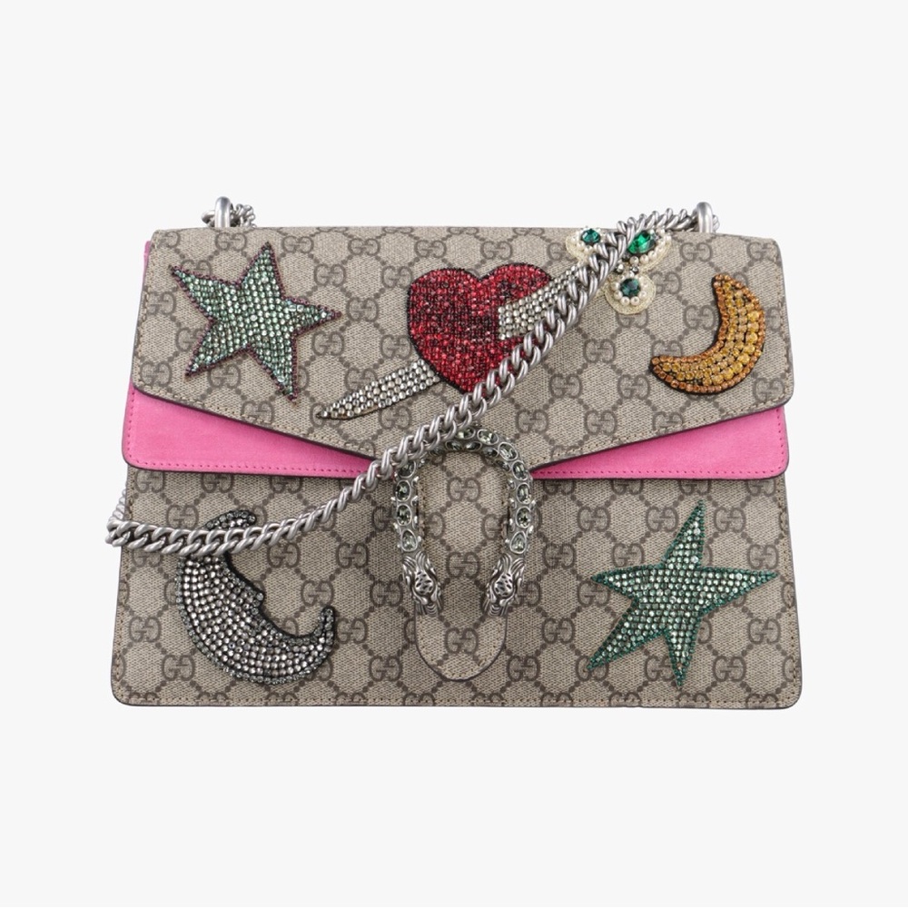 Dionysus Embellished Shoulder BagGG Supreme with Crystal Appliqués
c. 2016-2018